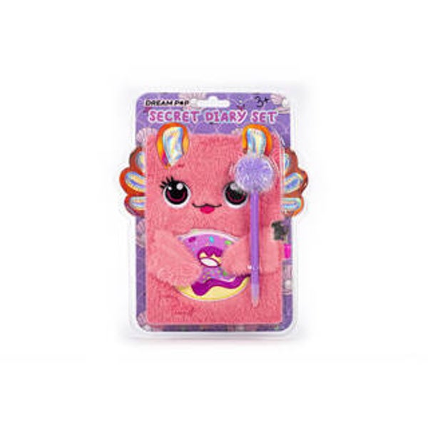 Dream Pop Fluffy Dagboek Axelot met Pompompen