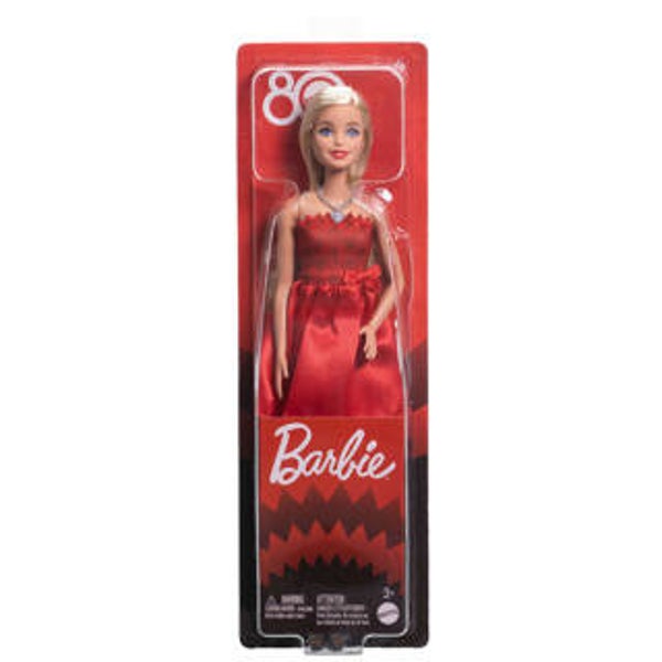 Barbie fab pop 80th anniversary ruby red