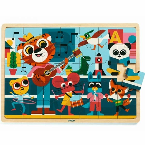 Djeco Houten Puzzel Muziek  DJ01817