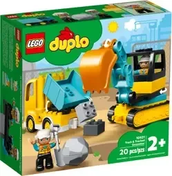 Lego Duplo Truck & Graafmachine met rupsbanden 10931
