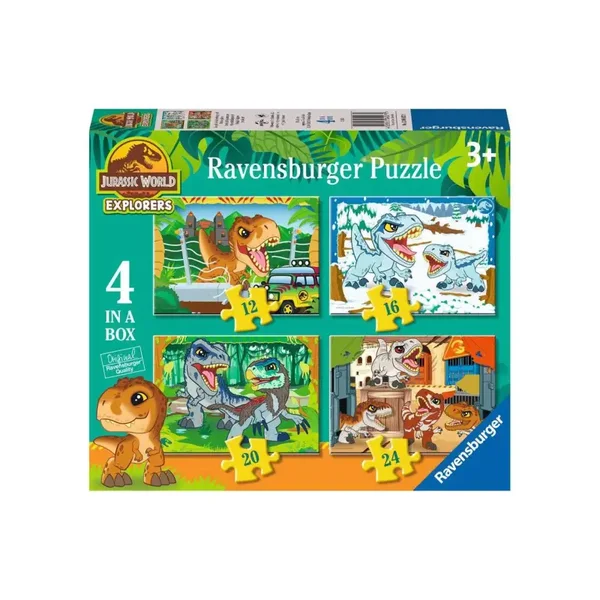 Ravensburger puzzel Jurassic World Explorers 4in1