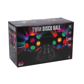 Party Time Twin disco bal 10 cm