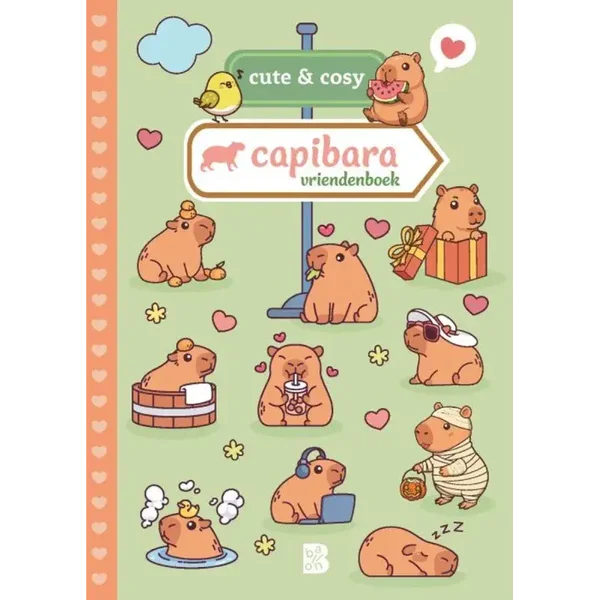 Cute & Cosy Capibara vriendenboek
