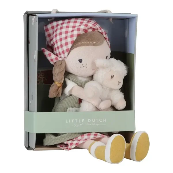 Little Dutch Knuffelpop Boerin Rosa met schaap 35cm LD4565