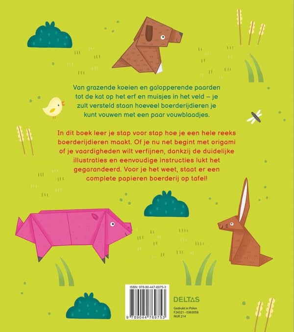 Origami dieren van de boerderij