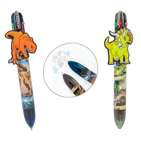 Dino World gelpen met 6 kleuren