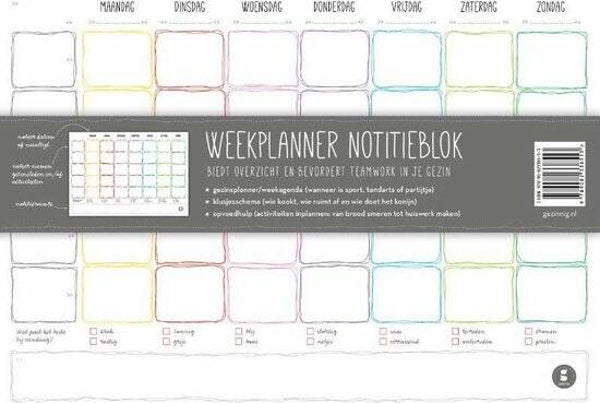 Weekplanner notitieblok