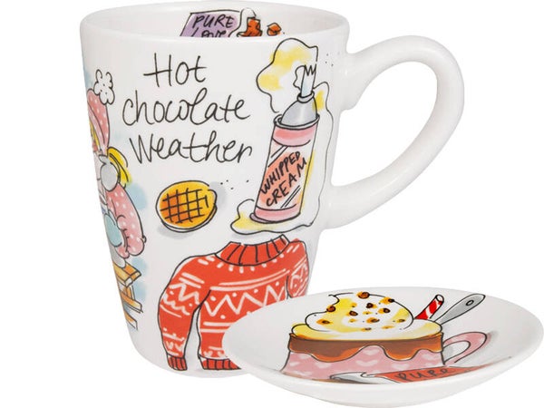 Blond Amsterdam Chocolade set blauw  202270