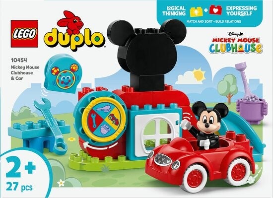 Lego Duplo Mickey Mouse clubhuis en auto 10454