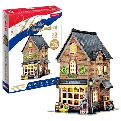 Cubic Fun 3d Puzzel Hollandse Klompenmakerij LED
