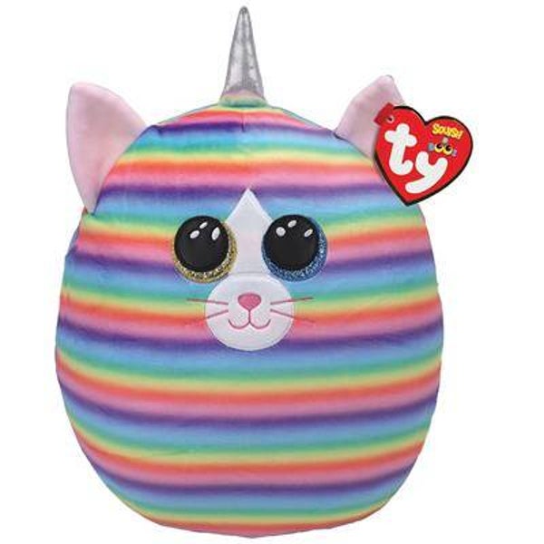 TY SQUISH A BOO HEATHER CAT 20CM