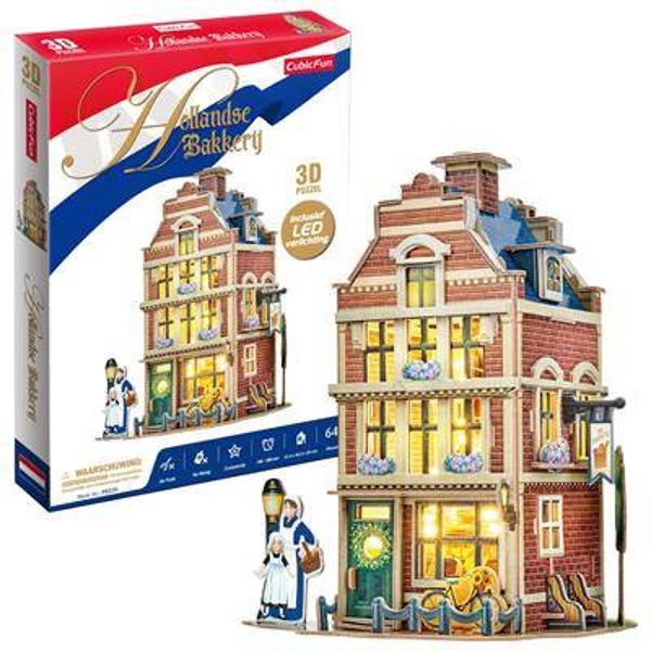 Cubic Fun 3d Puzzel Hollandse Bakkerij LED