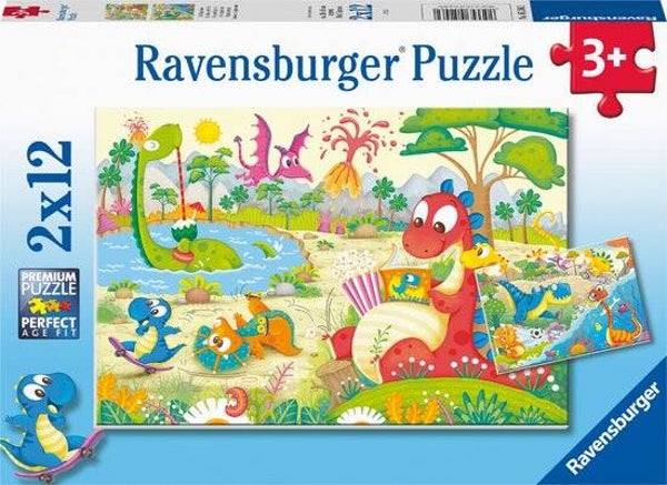 Ravensburger puzzel Lievelingsdino's 2x12