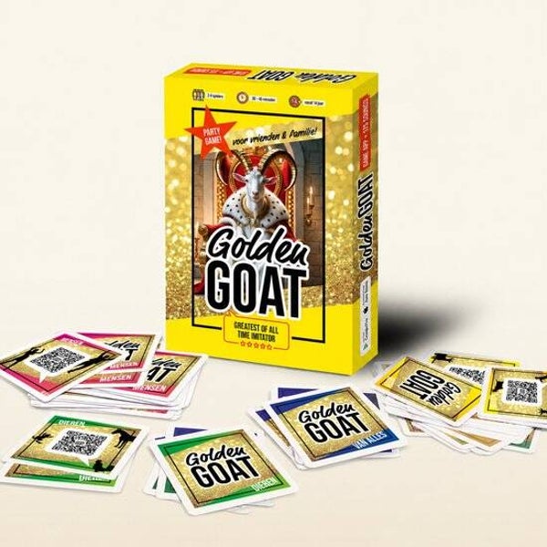 Golden Goat Games - Golden GOAT - Partygame | 176 Kaarten | Hilarisch Geluidenspel | Familiespel & Spel voor Vrienden | 14+