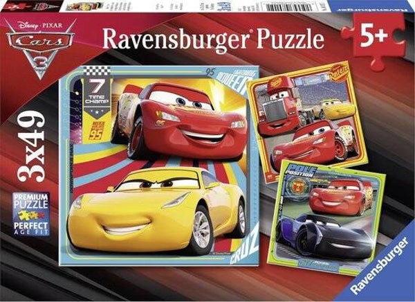 Ravensburger puzzel Disney Cars 3 Legendes van de baan 3x49 stukjes