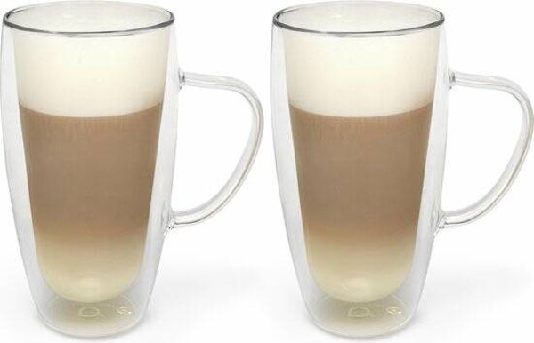 Bredemeijer dubbelwandig glas Cappuccino/Latte Machiato 400ml  Set van 2 stuks