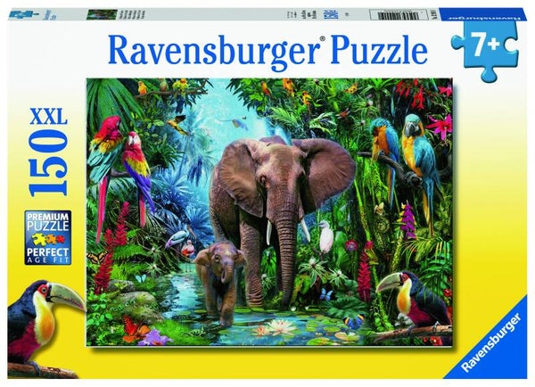 Ravensburger puzzel Jungleolifanten 150 stukjes