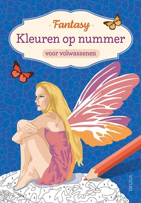 Kleuren op nummer voor volwassenen Fantasy