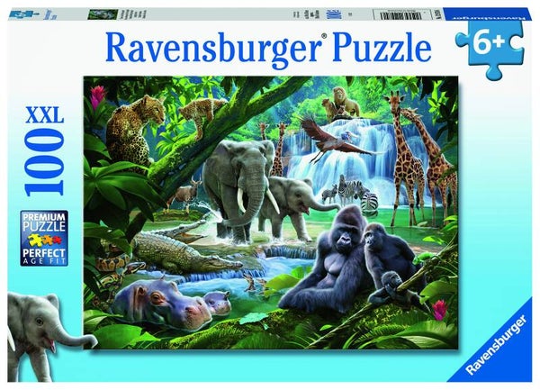Ravensburger puzzel Jungle Families 100 stukjes