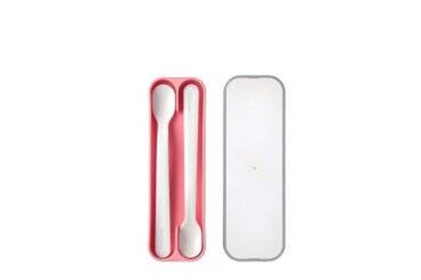 Babylepel Mepal Mio set van 2 - deep pink