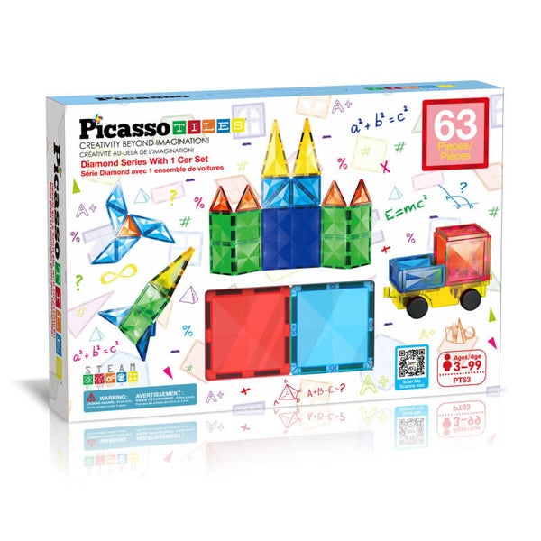 PicassoTiles Diamond Series set 63 delig