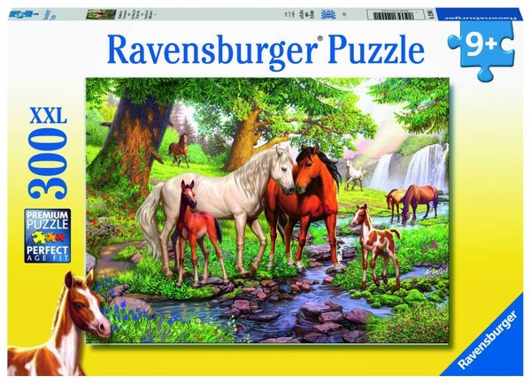 Ravensburger puzzel Wilde paarden bij de rivier 300 stukjes