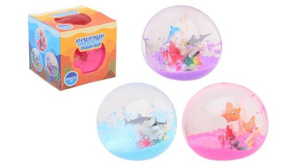 Zachte oceaanbol in doos