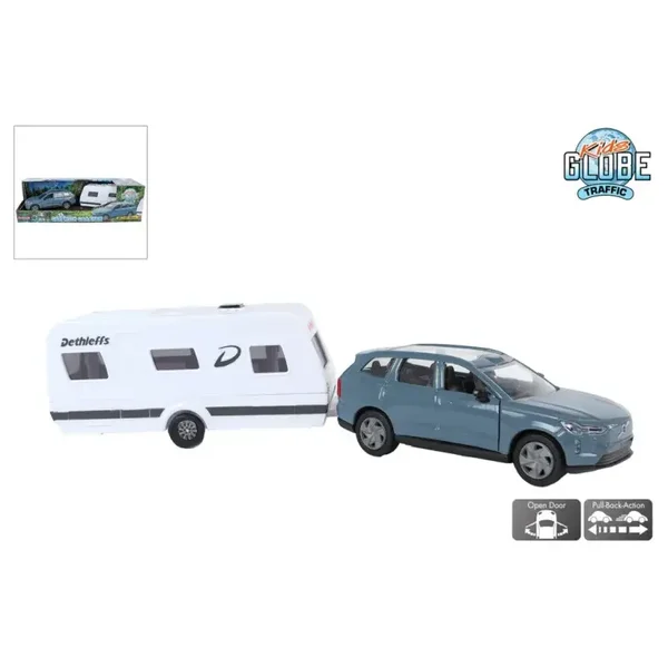 Volvo V70 met Dethleffs caravan (30cm)