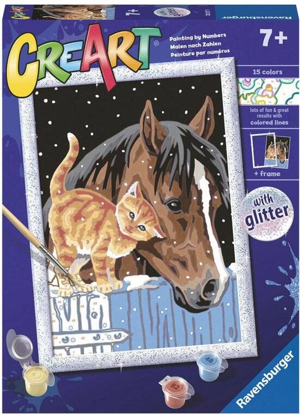 Ravensburger Schilderen op nummer Veulen met katje