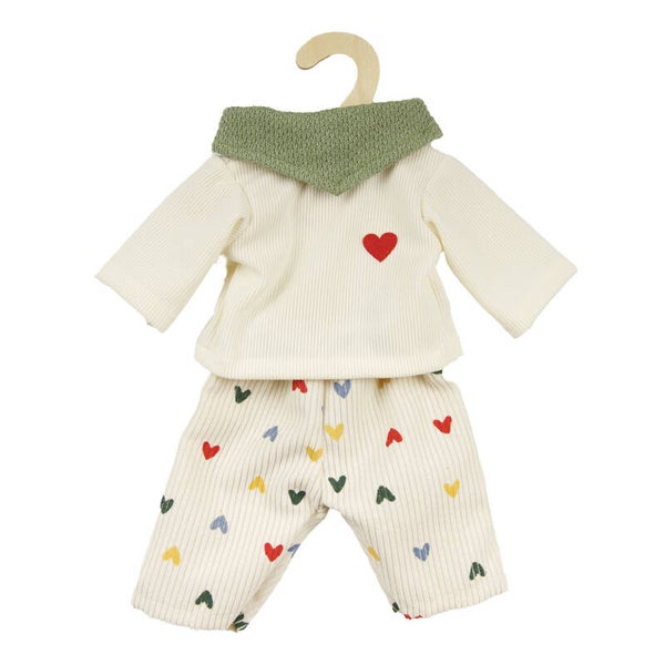 Broek met shirt Hart Confetti (35-45cm)