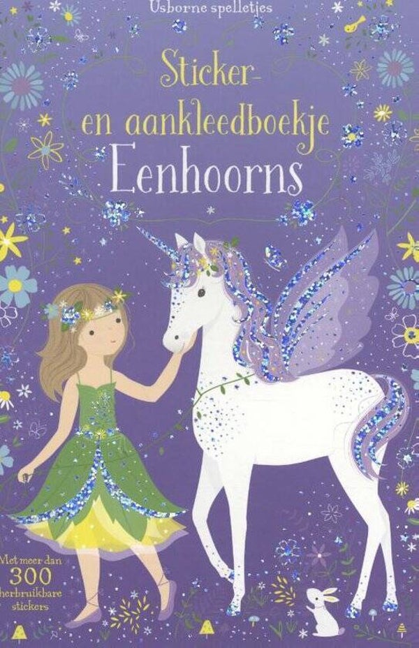 Sticker- en aankleedboekje Eenhoorns