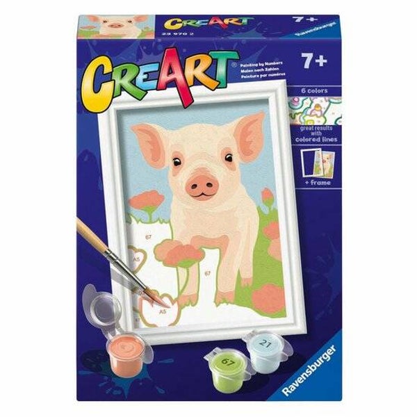 Ravensburger Schilderen op Nummer Cute Piglet