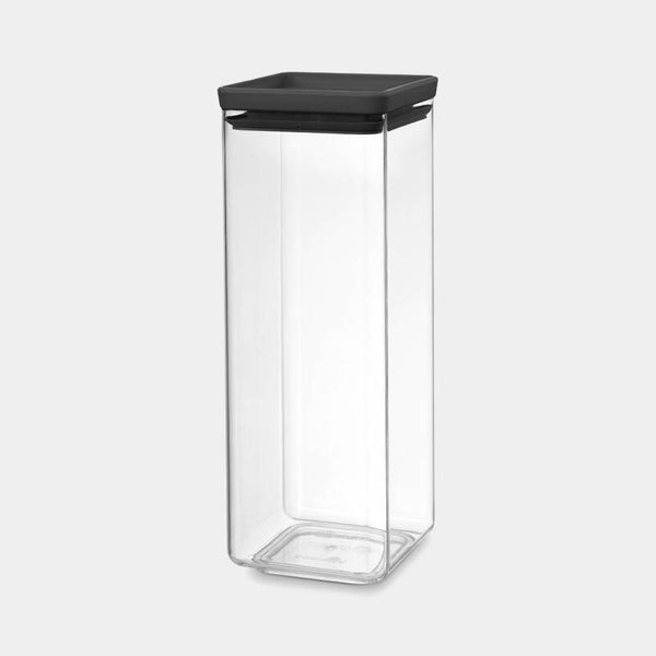 Brabantia Voorraadbus Vierkant 2,5 liter  TASTY+  Dark Grey