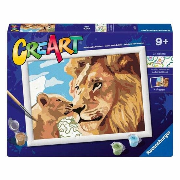 Ravensburger Schilderen op Nummer Lion and Baby