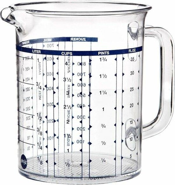 Emsa Maatbeker 1.0 L. transparent