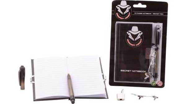 Secret Agent notitieblok met geheime pen