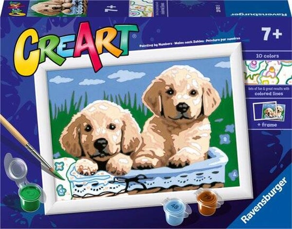 Ravensburger Schilderen op Nummer Cute Puppies