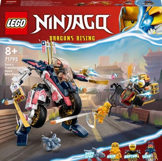 Lego Ninjago Sora’s Transformerende Mecharacemotor 2in1 Set - 71792