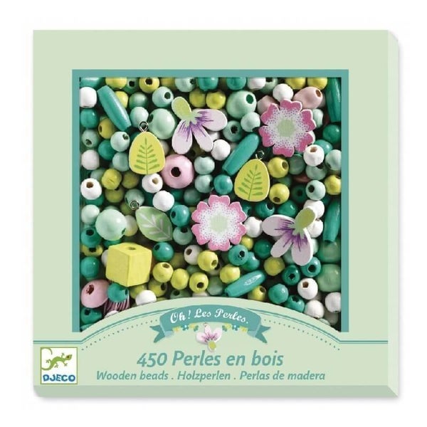 Djeco houten Kralen Bloemen  DJ09808