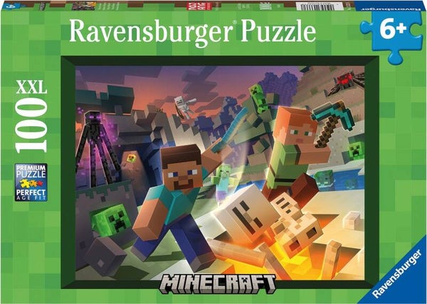 Ravensburger puzzel Monster Minecraft  100XXL  133338