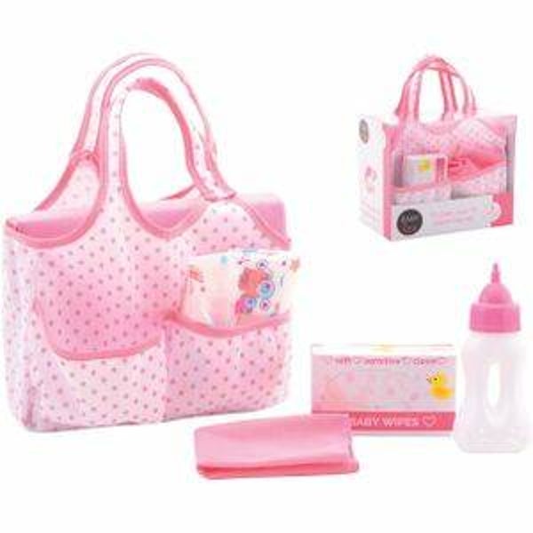 Baby rose verzorgset in tasje