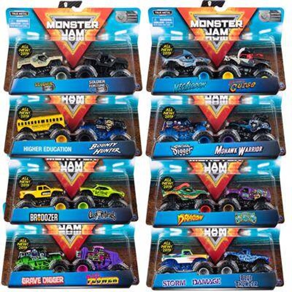 Monster Jam 1:64 Die-cast 2pack Ass