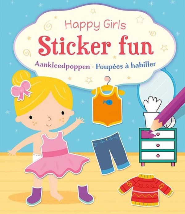 Happy Girls Sticker Fun - Aankleedpoppen