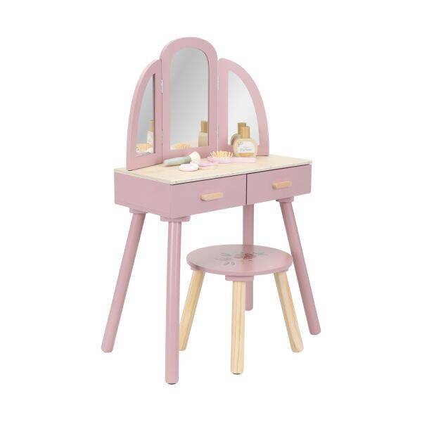 Little Dutch Houten kaptafel groot – Roze  LD2513