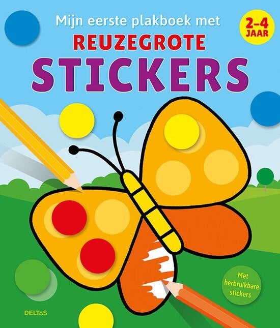 Mijn eerste plakboek met reuzegrote stickers 2-4 jaar
