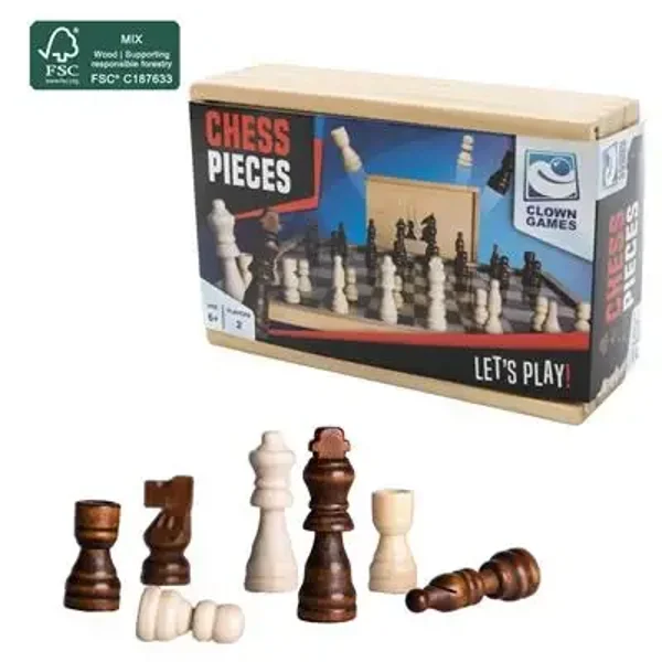 Clown Games Schaakstukken Hout FSC