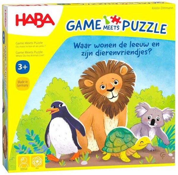 Haba Waar wonen de leeuw en zijn dierenvriendjes?
