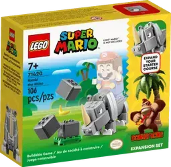 Lego Super Mario Uitbreidingsset: Rambi de neushoorn 71420