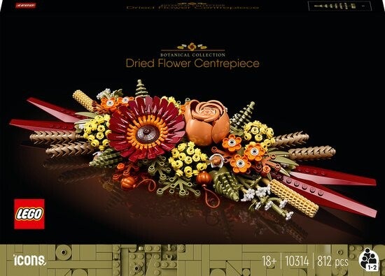 Lego Icons Bloemstuk met gedroogde Bloemen - 10314