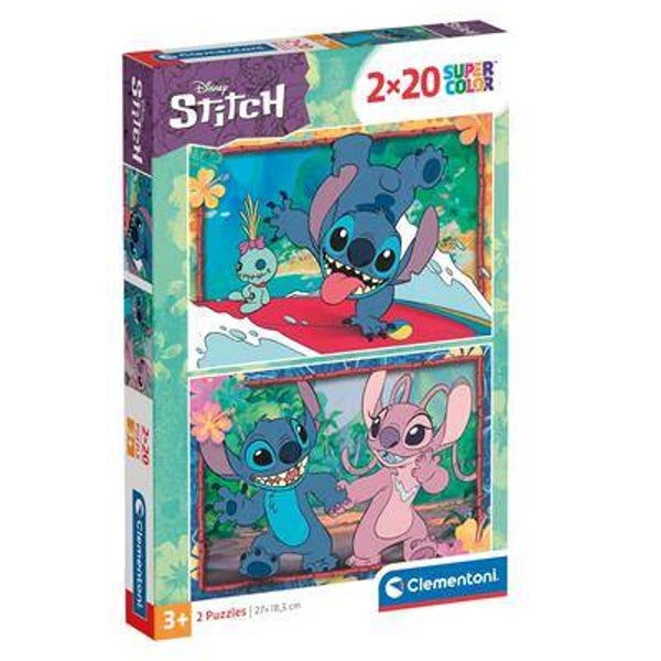 Stitch Puzzel 2x20st.